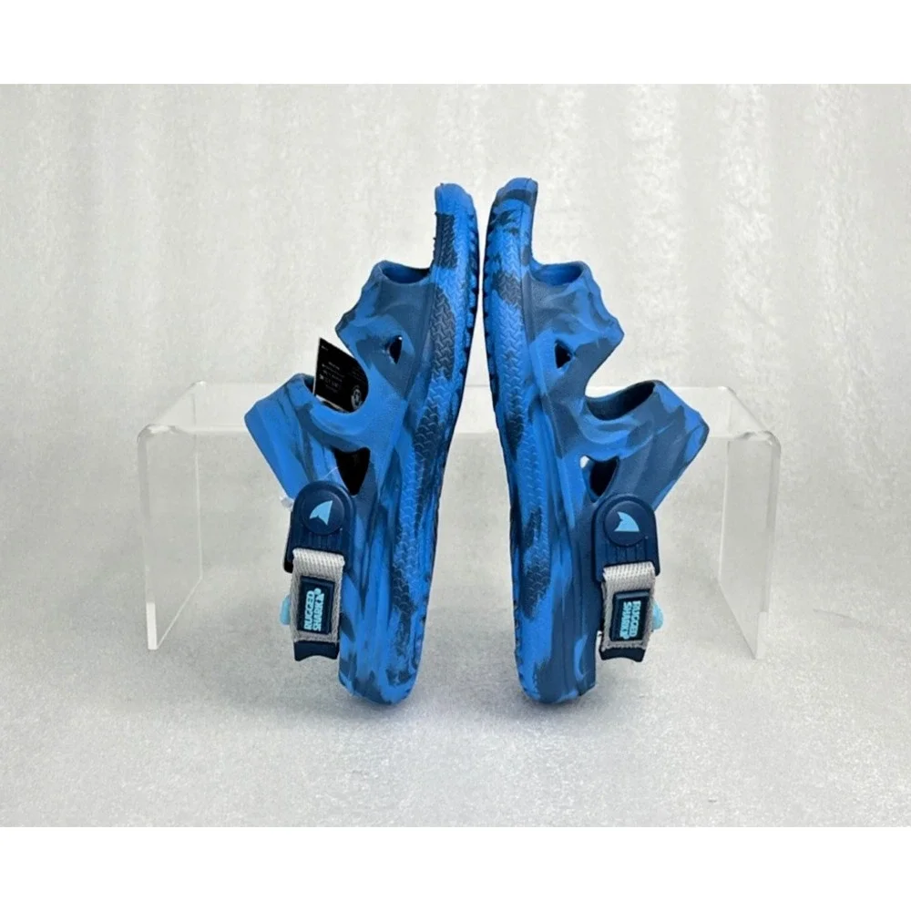 Rugged Shark Adventure Trail Blue Sandals Floatable Washable Boys Size 8 NEW